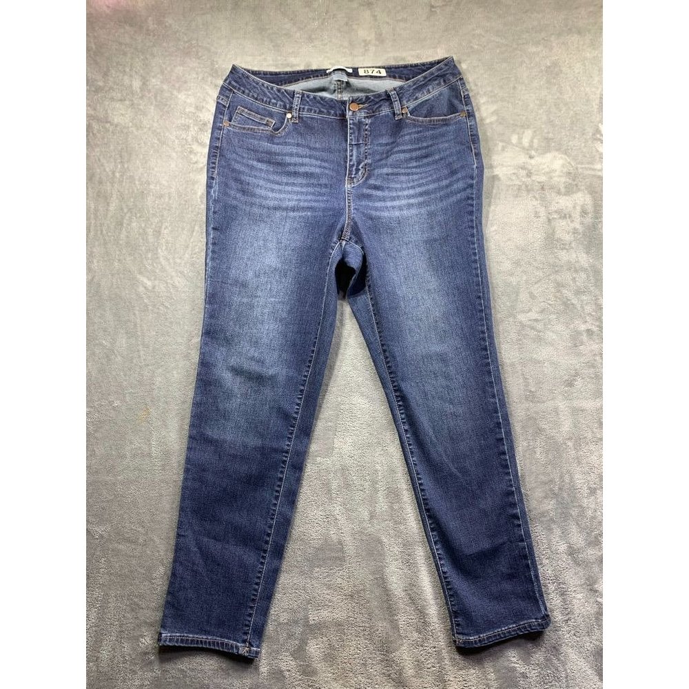 Westport 1962 Blue Straight Jeans For Women Size 14 (874)